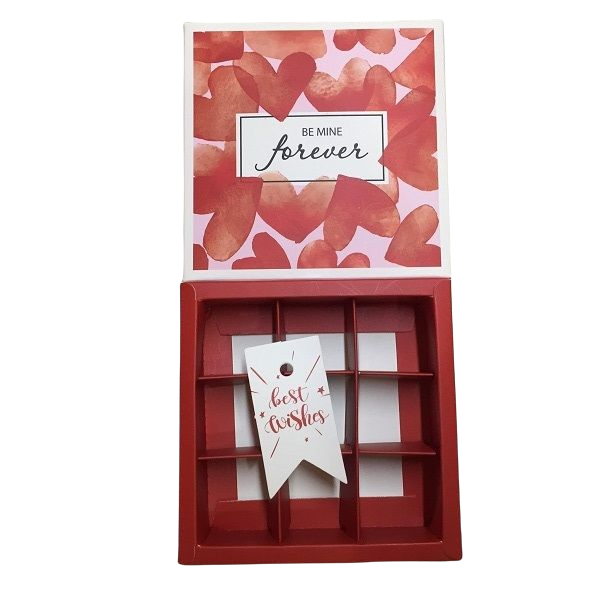 Hộp socola 9 viên hình tim Be Mine Forever (tim nhỏ)