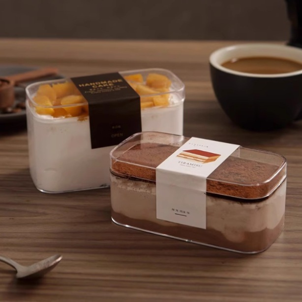 Hũ nhựa mica chữ nhật JL001 280ml