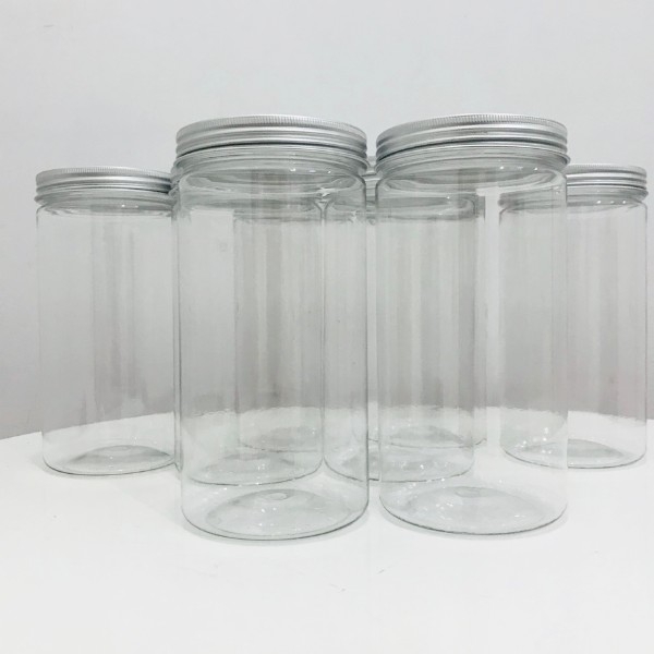 Hũ nhựa PET tròn nắp thiếc 1000ml