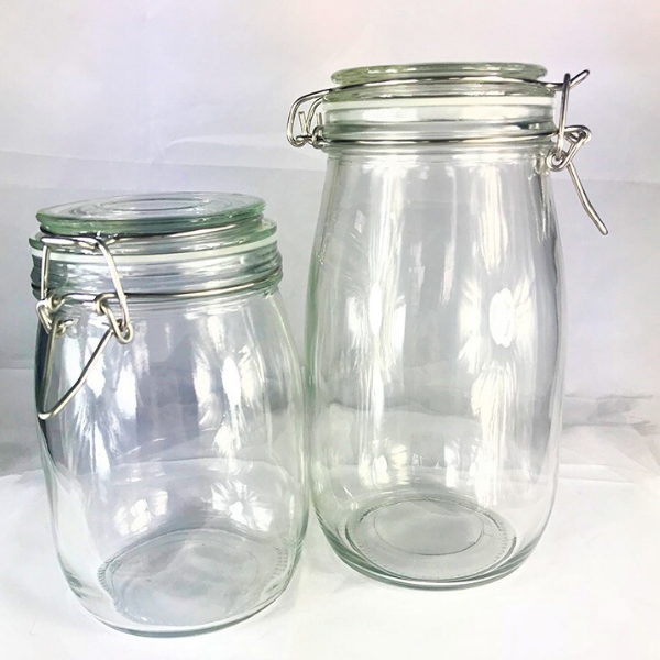 Hũ Thủy Tinh Khóa Gài 1000ml