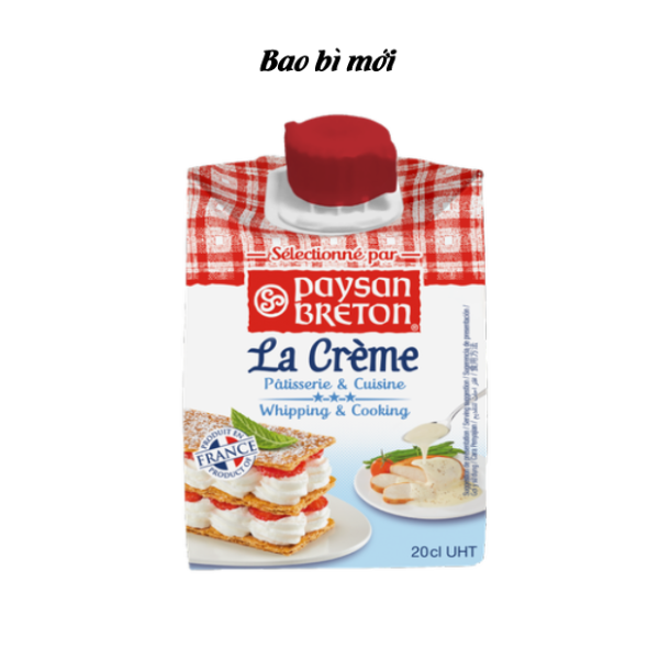 Kem tươi Whipping cream Paysan 200ml