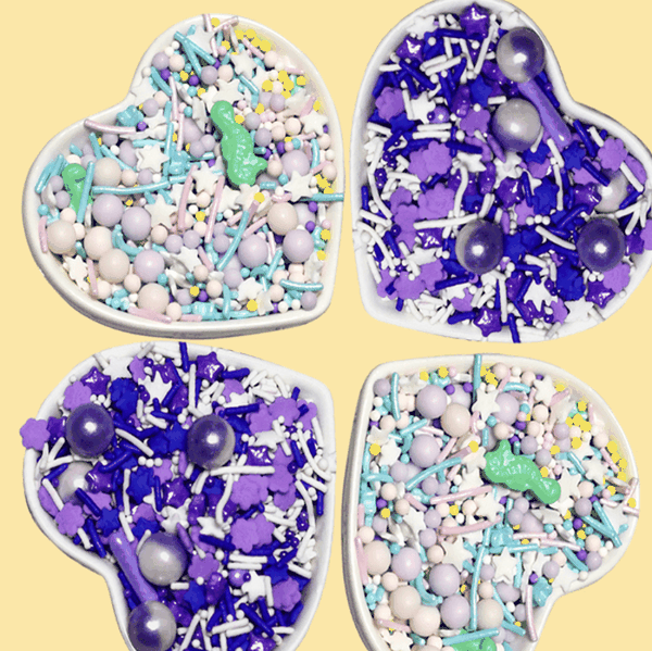 Kẹo trang trí bánh họa tiết pastel 1kg