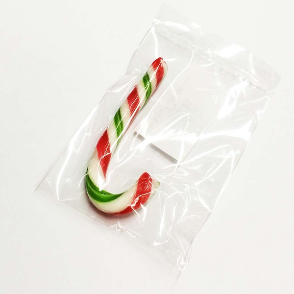 Kẹo gậy đường Giáng sinh màu xanh 12cm