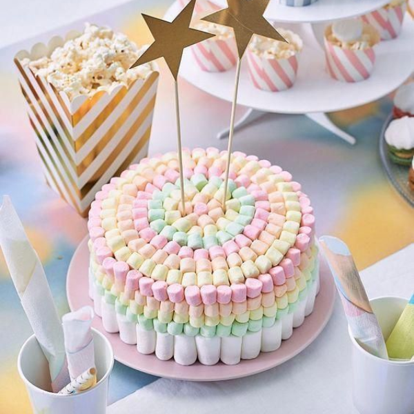 Kẹo marshmallow hình hoa sắc màu Corniche 1kg