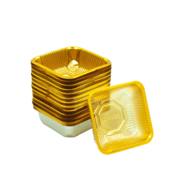 Khay đựng bánh trung thu vàng cao cấp số 9 125-150gr (50c)