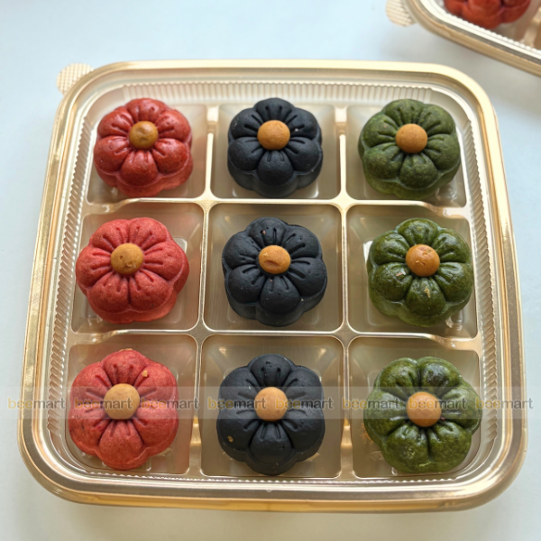 Hộp nhựa đựng bánh 9 ô 22x22x7cm