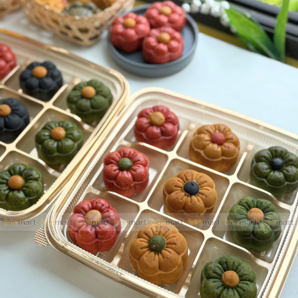 Hộp nhựa đựng bánh 9 ô 22x22x7cm