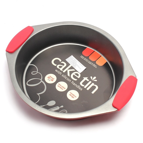 Khay nướng bánh tròn có tay cầm Silicon
