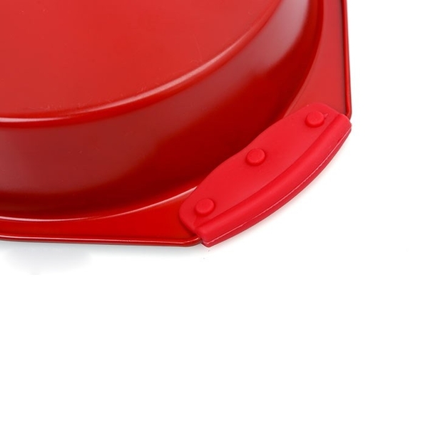 Khay nướng bánh tròn có tay cầm Silicon