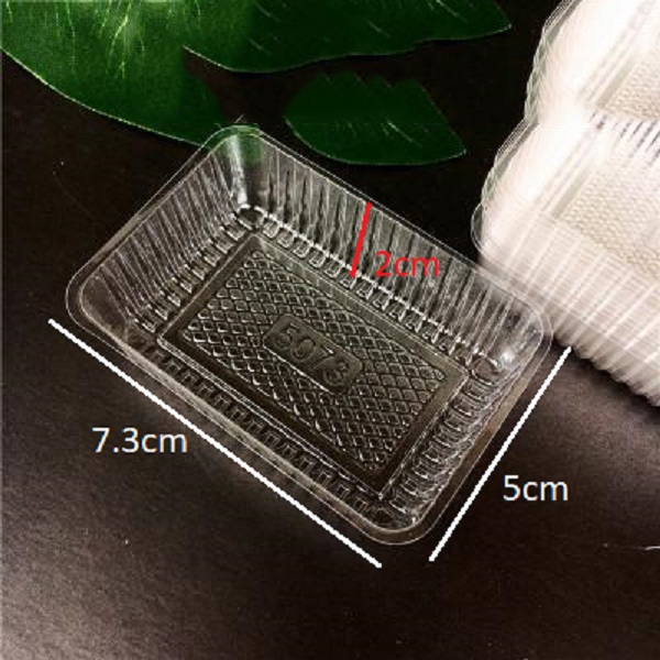 Khay trong đựng bánh dứa (100c)