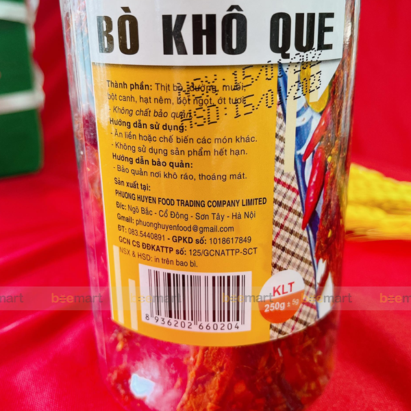 Khô bò que 250g
