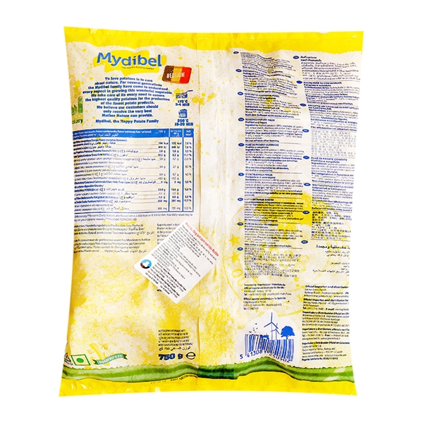 Khoai tây đông lạnh cắt dài Mydibel 1kg