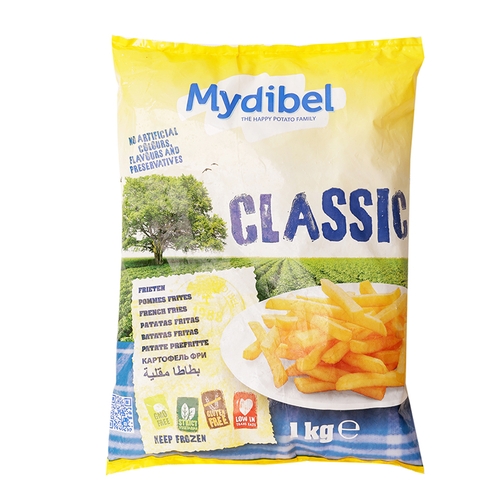 Khoai tây đông lạnh cắt dài Mydibel 1kg