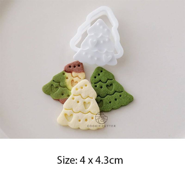 Khuôn nhấn cookies nhiều hình giáng sinh