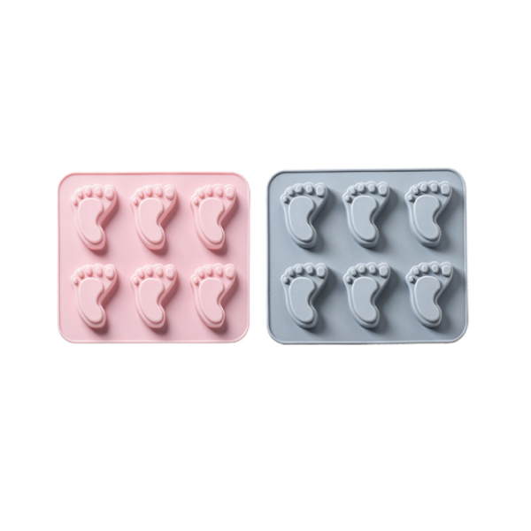 Khuôn silicon 6 hình bàn chân
