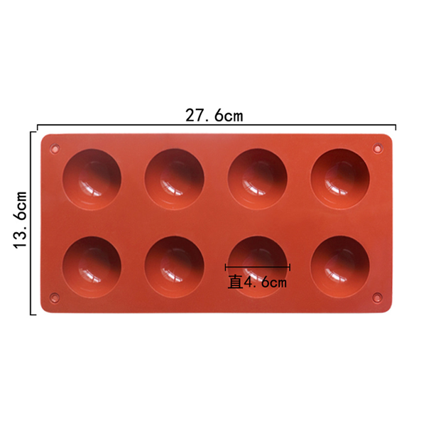 Khuôn silicon 8 hình cầu