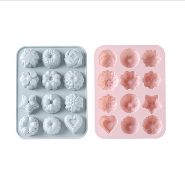 Khuôn thạch 12 hình hoa