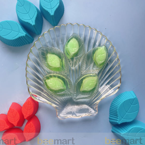 Khuôn thạch mẹ con hình chiếc lá (10 chiếc)