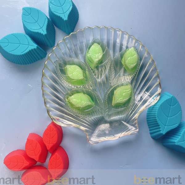 Khuôn thạch mẹ con hình chiếc lá (10 chiếc)