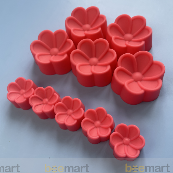 Khuôn thạch mẹ con hình hoa 6 cánh (10 chiếc)