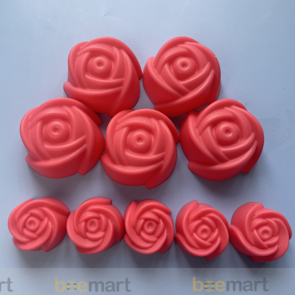 Khuôn thạch mẹ con hình hoa hồng (10 chiếc)