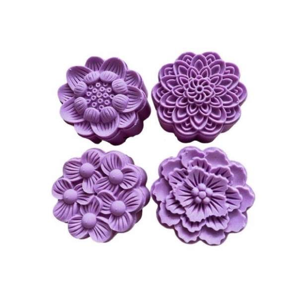 Khuôn trung thu lò xo 150gr tháp sen 4 mặt