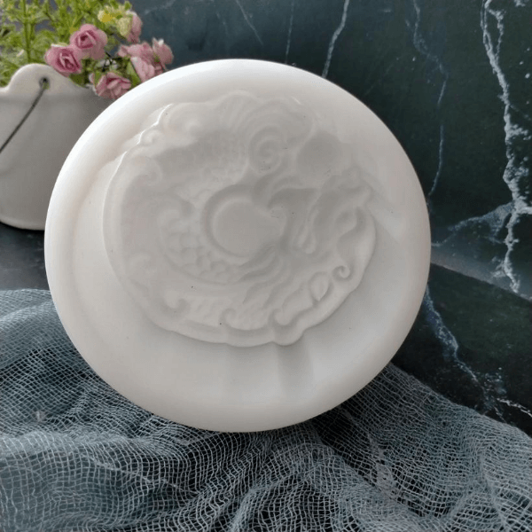 Khuôn trung thu lò xo Teflon 150gr 1 mặt Rồng có vảy uốn