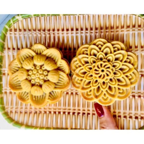 Khuôn trung thu tháp sen 2 mặt 150g