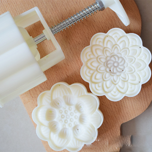 Khuôn trung thu tháp sen 2 mặt 150g