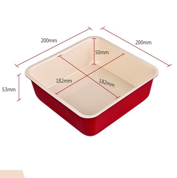 Khuôn vuông chống dính đế rời cao cấp 20x20cm Suncity YC80171