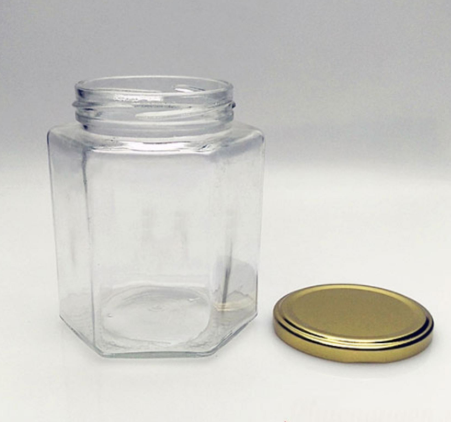 Hũ thủy tinh lục giác 280ml