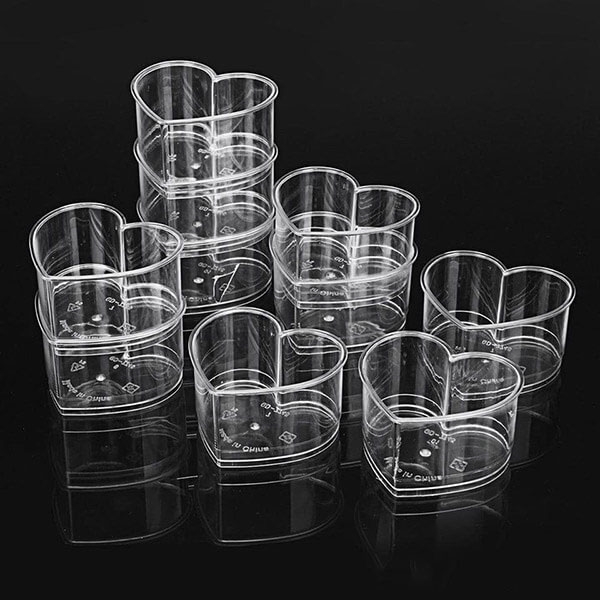Ly nhựa đựng bánh mousse hình trái tim 6x7cm WH55 (5 cái)