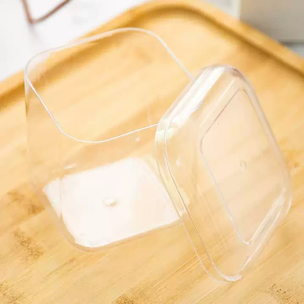 [Thùng] Ly nhựa PS vuông nắp bầu 250ml-2013 (240c/ thùng)