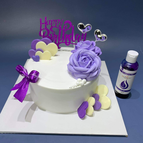 Màu dầu pha socola Unicorn Tím than 80g