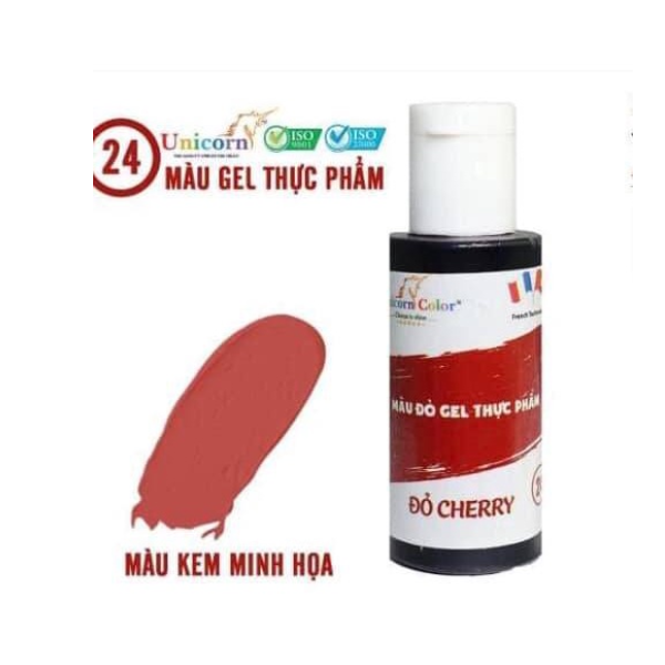 Màu thực phẩm Gel đỏ cherry Unicorn Color 28g