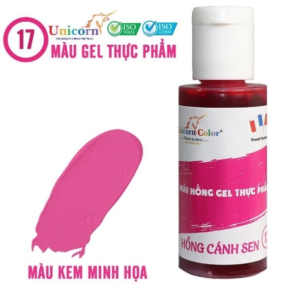 Màu thực phẩm gel hồng cánh sen Unicorn Color 28g