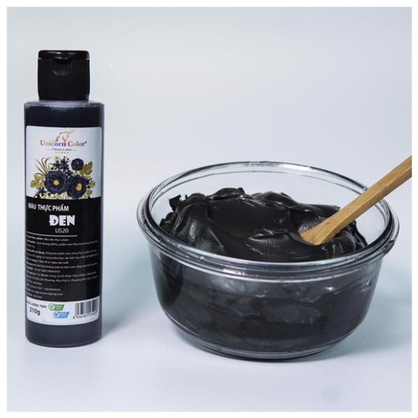 Màu thực phẩm màu đen Unicorn 210g