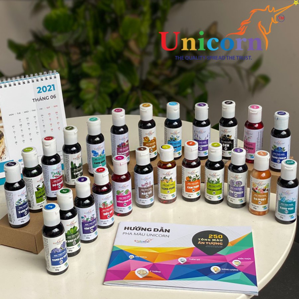 Màu thực phẩm Siro Unicorn Hồng dâu N23 60g