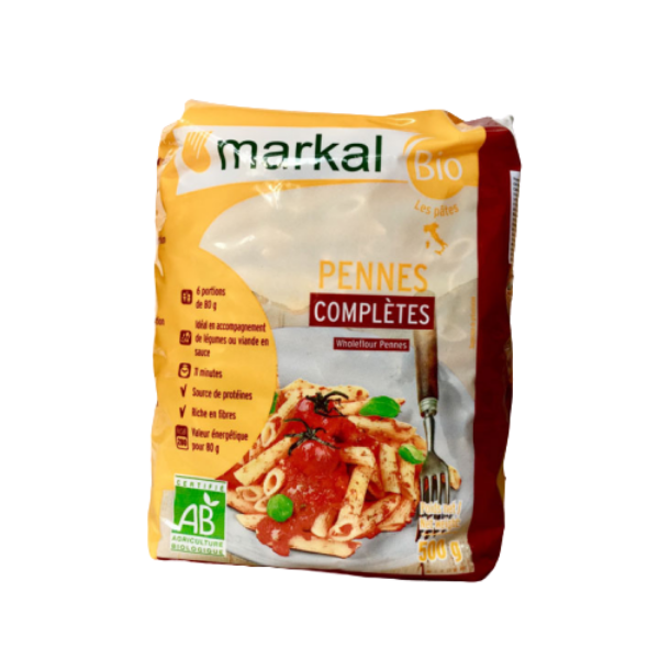 Mì ống penne lứt hữu cơ Markal 500g