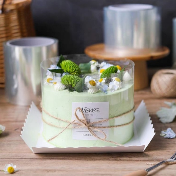 Miếng Mica (cứng) lót thành bánh mousse 8x100cm