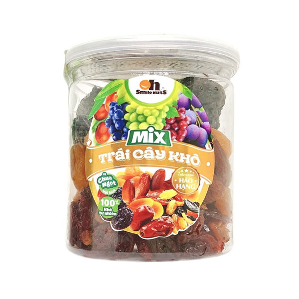 Mix táo đỏ - mận - chà là - nho hũ 240g Smile