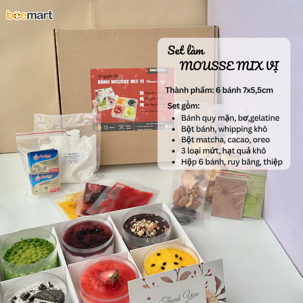 [SNL] Bánh mousse phiên bản quà tặng mix vị ( Giao toàn quốc)