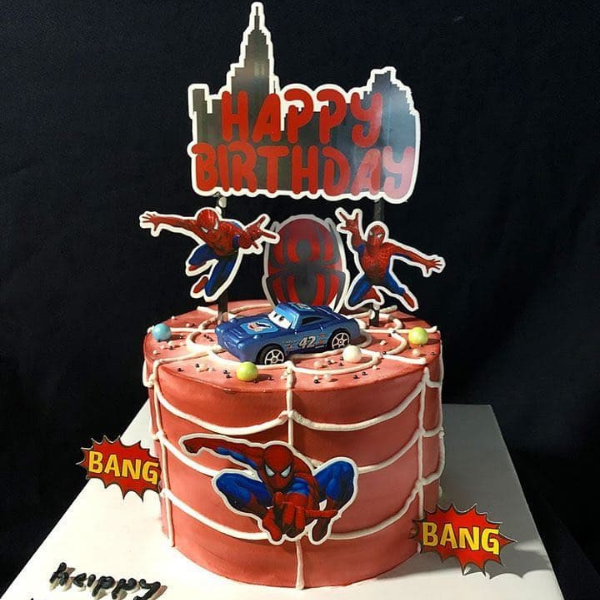 Set que cắm siêu nhân nhện- HPBD