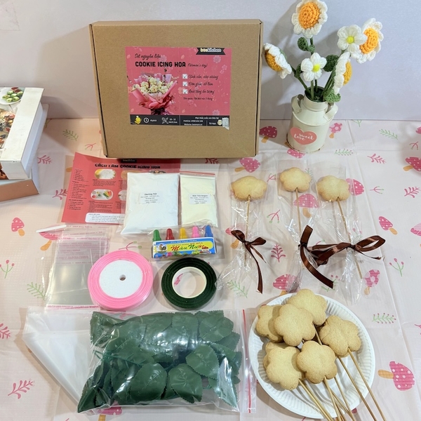 [SNL] Bó hoa cookie icing