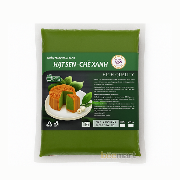 [Faco Foods] Nhân trung thu Hạt sen chè xanh CLC 1kg