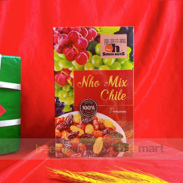 Nho khô mix Chile hộp 500g Smile