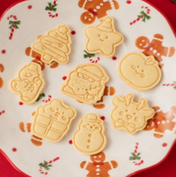 Set 8 khuôn nhấn cookie Christmas Paradise