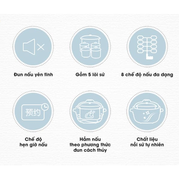 Nồi nấu chậm Bear 2,5L