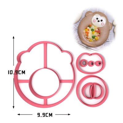 Khuôn bánh bao tạo hình pizza 12 con giáp