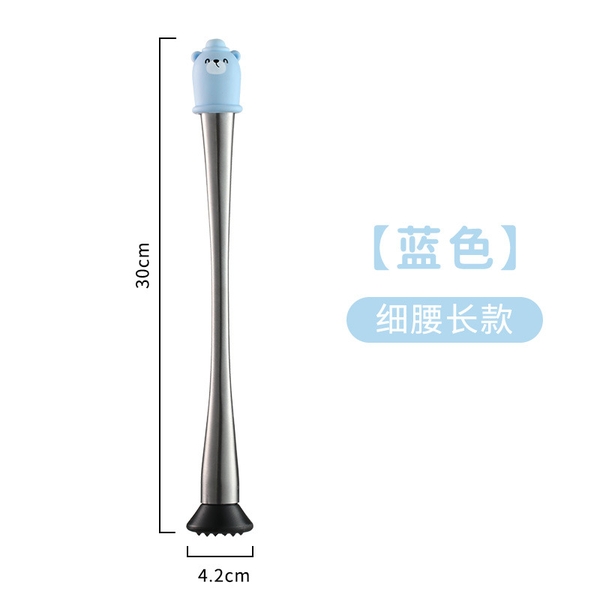 Set 3 món bình lắc + cốc đong + chày bar hình gấu